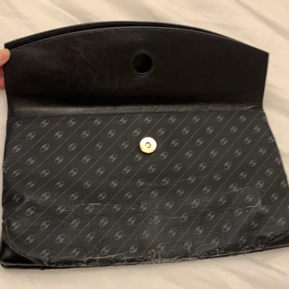 GUCCI vintage Woman’s black canvas Clutch Bag - Picture 5 of 12